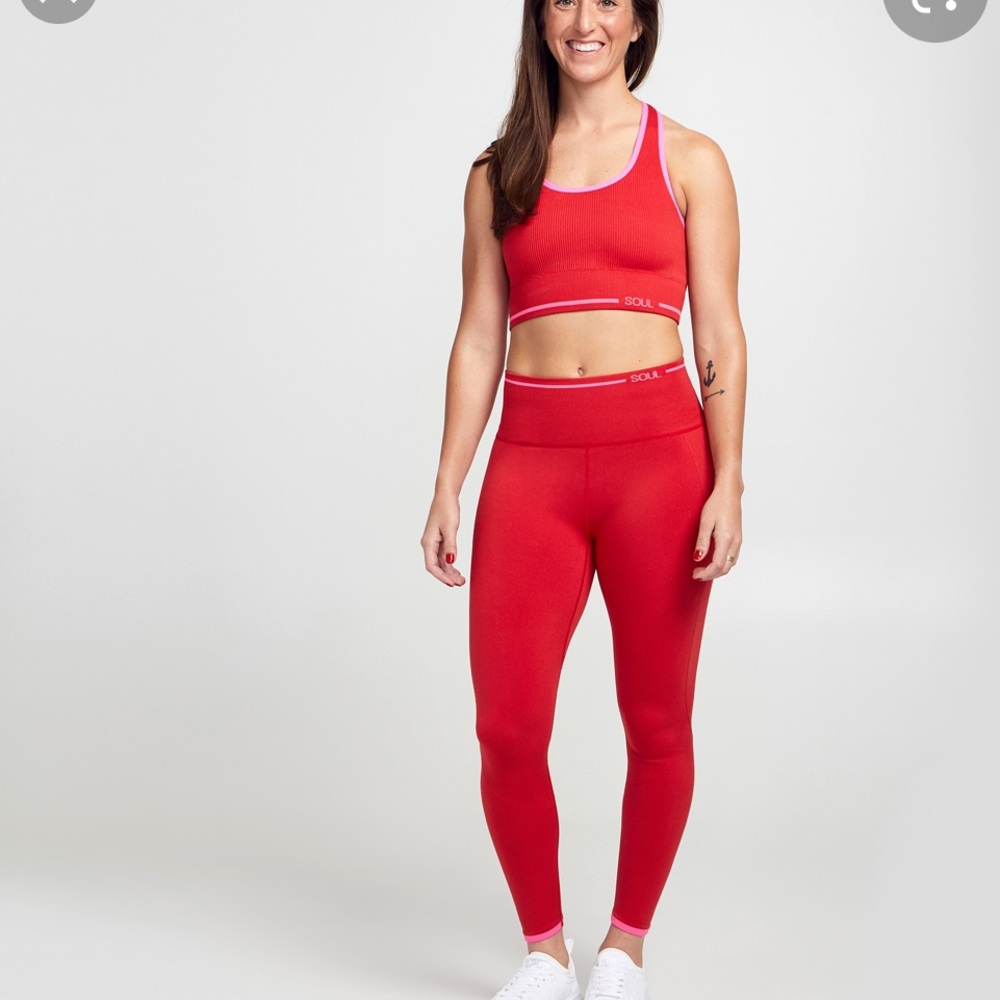Red Seamless SoulBySoulcycle Set